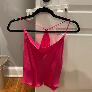 Zara Pink Open back halter top - brand new with tags